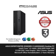 ASUS EXPERTCENTER (D500SER-514400006WS) i5-14400, 8GB DDR5, 512GB SSD, Intel, Win11, OfficeHNS21, 3Y