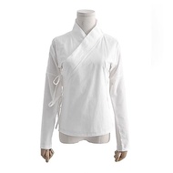 新中式改良汉服夏天系带交领上衣上衣薄款大码300斤Xiaofan23.My260912