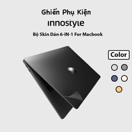 INNOSTYLE USA 3M 6IN1 Skin Sticker For Macbook Pro/Air M4/M3/M2/M1 13/14/15/16inch 2018-2025