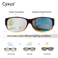 Cyxus Eyeglass Glasses Photochromic Wraparound Sunglasses Sunnies Anti Radiation For Women/Men 1303