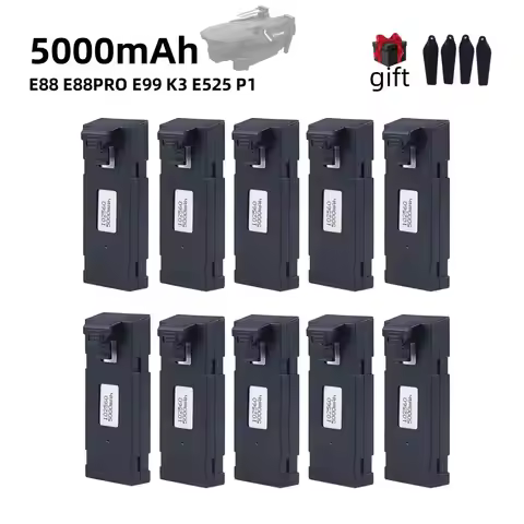 E88 Battery 3.7V 5000Mah For E88 E88PRO E525 E525PRO P1 K3 S2 Charger Uav Drone Battery Special Rc P