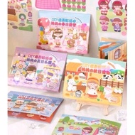 Momo Book Sticker | Diy Sticker 18 Sheets | Cute Momo Sticker