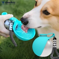 TME  285ml Stainless Steel Dog Water Bottle Portable Drinking bottle Silicone Bowl Leak Proof For Ca