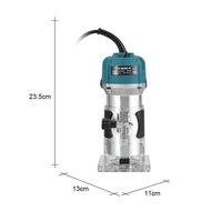 MAKITA เครื่องเซาะร่อง  800W เครื่องตัดหญ้าเราเตอร์ ขนาด 1/4 นิ้ว   ทิมเมอร์ งานไม้   เครื่องเซาะร่องไม้ เครื่องเซาะร่องไม้ ที่กันจอนไม้