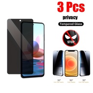 [3 Pcs] Privacy Anti-Spy Tempered Glass For Redmi 10 Note 12 11 10 10T 9 9S Pro Max 5G Full Cover Screen Protector