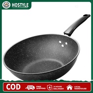 Medical Stone Multifunctional Wok Pan Lightweight Deep Stir Fry Pan Universal Skillet for Induction