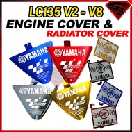 LC135 V2-V7 LC135 V8FI ENGINE COVER RADIATOR COVER COOLANT COVER COLANT NET ALLOY ENGIN COVER