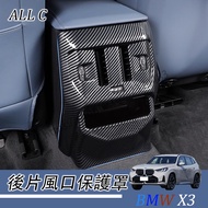 BMW X3 2025 Style G45 Carbon Fiber Pattern Rear Exhaust Air Outlet Protective Cover Kick Anti-Slip W