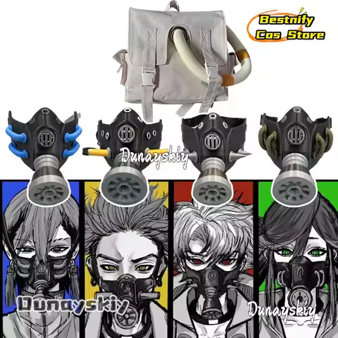 Bestnify Cos*Zanka Enjin Tamsy Caines Riyo Reaper Rudo Surebrec Cosplay Costume ag Mask Props Anime 