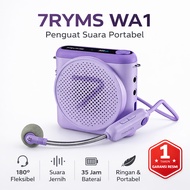 7RYMS WA1 Voice Amplifier Bluetooth Wireless Headset Microphone DSP Denoise 23H for Teachers Teachin