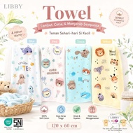 LIBBY (1pcs) Libby Cotton Bath Towel Towel Print (120 x 60 cm) 100% Cotton