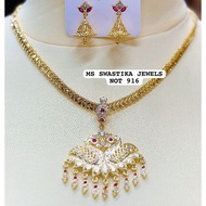 PEACOCK ATTIGAI WITH EARING(NOT 916)