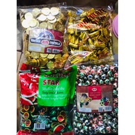 1kg bag of chocolate candy with many designs to decorate birthday cakes, chocolate candy, ball shape