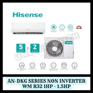 Aircond Hisense R32 Wall Mounted Non Inverter 3star 1hp/1.5hp