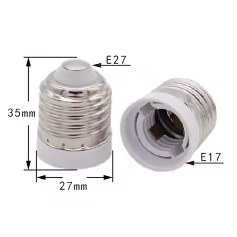 1/2/5pcs E27 To E17 led bulb power Socket Base holder Halogen CFL Light Bulb Lamp Adapter Converter