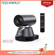 FEELWORLD 4K12X 4K PTZ Camera USB HDMI POE 12X Optical Pan Tilt Zoom AI Auto Tracking Focus IP Remot