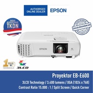 EPSON EB-E600 PROJECTOR EBE600 EB E600 XGA 3LCD 3400 Lumens TKDN Replacement for EB-E500 E500 Offici