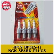 NGK (BP5ES/BP5ES-11) Proton Saga Wira 1.5 Spark Plug Set (4pcs)
