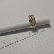 ((International Ring Circumference Has Size 4) 925 Sterling Silver (Seven Star Ring)