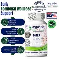 Organixs Halal Certified Natural DHEA Supplement 25 mg- For Men & Women