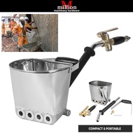 4 Jet Mortar Cement Spray Gun With Hopper Bucket Concrete Wall Stucco Plaster Sprayer Plaster Hopper