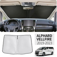 Car Windshield Sunshade For Toyota Alphard 30 AH30 Vellfire 2015-2023 Nano-Insulat Windshield Sunshade Front Window Sun Shade Visor Interior Accessories