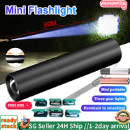 Ultra bright LED Flashlight zoomable 3 Mode USB Rechargable Waterproof Torchlight Night light Campin
