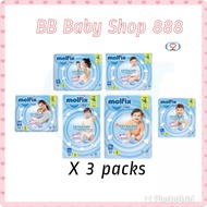 Molfix Baby diaper Extra dry (tape) Newborn/S/M/L/XL/XXL size (3pack)