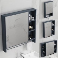 DH Bathroom Mirror Cabinet Space Aluminum With Towel Bar Mirror Cabinet Small Household Combination Bathroom41861 DD