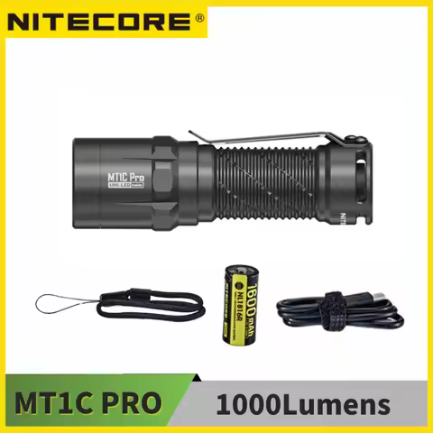 NITECORE MT1C PRO 1000Lumens Max Beam Distance 360M Protable EDC Tactical Light Rechargeable,Include