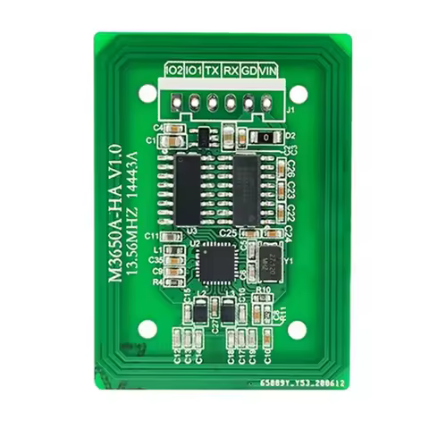 AAAEL-M3650A-HA RFID Reader Writer 13.56Mhz IC Card Reader RS232 3.3-5V RFID Tag Reader F08 S50 S70 