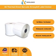[IX] A6 Thermal Direct BARCODE Airwaybill LABEL Sticker 100*150*500pcs / 100*150*350pcs