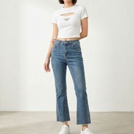 VELOUQUE cropped jeans cutbray ponggol 7/9 jumbo PG. J 01 PG 15 korean style teenagers and adults