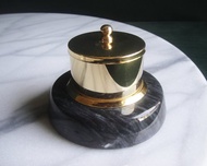 【老時光 OLD-TIME】早期二手台灣製銅大理石座郵票收納盒