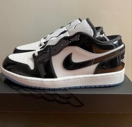 🔝 Jordan Air Jordan 1 Low Concord 白黑漆皮 男女同款波鞋