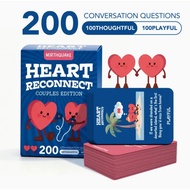 Heart Reconnect Couple Card Game - 200 Questions Card Game for Date Nights