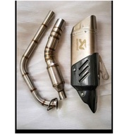 Akrapovic R1 exhaust, Ak R1 exhaust with genuine engraved stamp + Full 304 stainless steel exhaust m