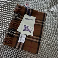 「特價」（童）全新BURBERRY ［專櫃價12200］羊絨格紋圍巾 博柏利