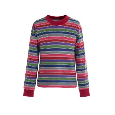 Chucky costume Kids Cosplay Costume for Boys Infants/Toddlers/Kids Rainbow Striped Nice Guy Cosplay 