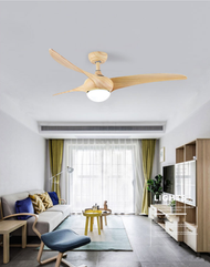 天怡燈飾 - T.Y.L 52-DC-151834 木紋 風扇燈 吊扇燈 LED DC Ceiling Fan 5速 正風逆風 天花風扇燈