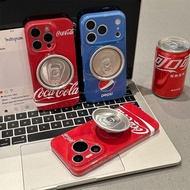 Coke Pepsi Soda Theme Full Wrap Phone Case, Shockproof Protective Cover For iPhone 17 16 Pro Max 15 