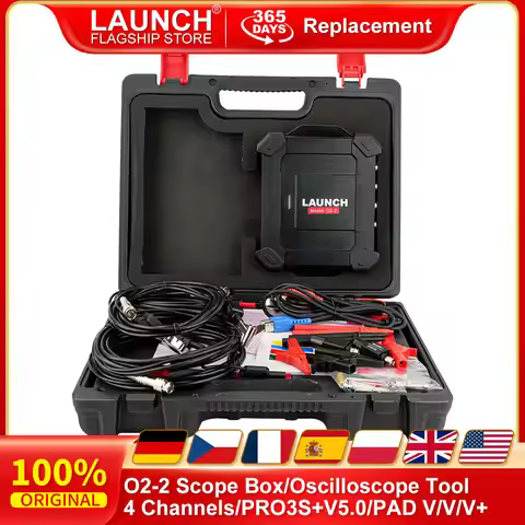 LAUNCH X431 O2-2 Scope Box Automotive Oscilloscope Tool 4 Channels 100MHz USB DC Work with PRO3S+ V5