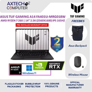 ASUS TUF Gaming A14 FA401U-MRG018W 14" WUXGA 165Hz Gaming Laptop (R7-260, 16GB, 512GB, RTX5060, W11)