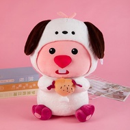 Gấu Bông Hải Ly loopy chó trắng - Gấu bông MS Hải ly Loopy cosplay cute animal có tai