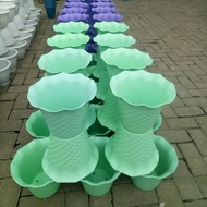 Pot bunga plastik panjang besar