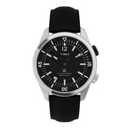 Timex TW2V49800 Heritage Collection Waterbury นาฬิกาข้อมือผู้ชาย สายหนังสีดำ หน้าปัด 41 มม.