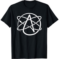 Tops Casual Streetwear  Atheist Logo - Atheism Science Atom Logo Atheist T-Shirt