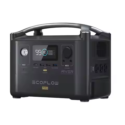 ECOFLOW RIVER Pro Portable Power Station 720Wh, Power Multiple Devices, Recharge 0-80% Within 1 Hour