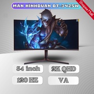 DUAN DT-U3425W 34 Inch WQHD 120Hz 21:9 Ultrawide Curved Monitor - Genuine Gaming and Graphics Monito