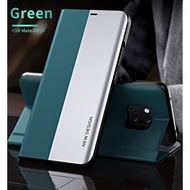 Fashion Contrast Colors PU Leather Casing Huawei Mate 20 Pro / Mate20 Magnetic Flip Cover Full Protection Stand Case